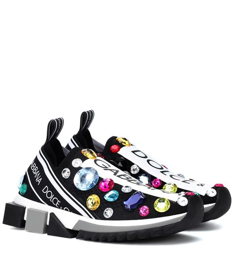 dolce and gabbana embellished sneakers